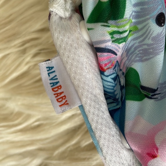 Alvababy floral purple hummingbird reusable snap button baby diapers swim diaper - Picture 16 of 16